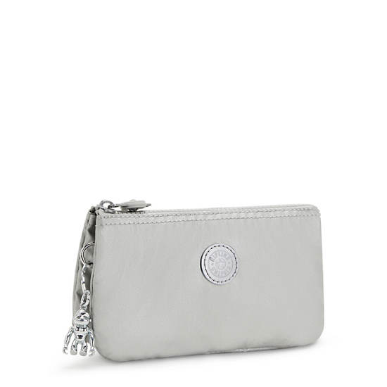 Kipling Creativity Large Metallic Påse Silver | SE 1502RV